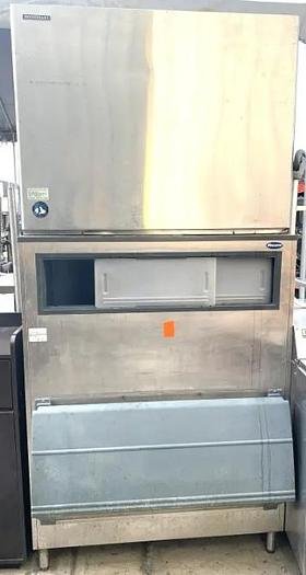 Used HOSHIZAKI KM-2400SRH3 2300 LBS Crescent Ice Cuber STACKABLE Ice Maker with BIN