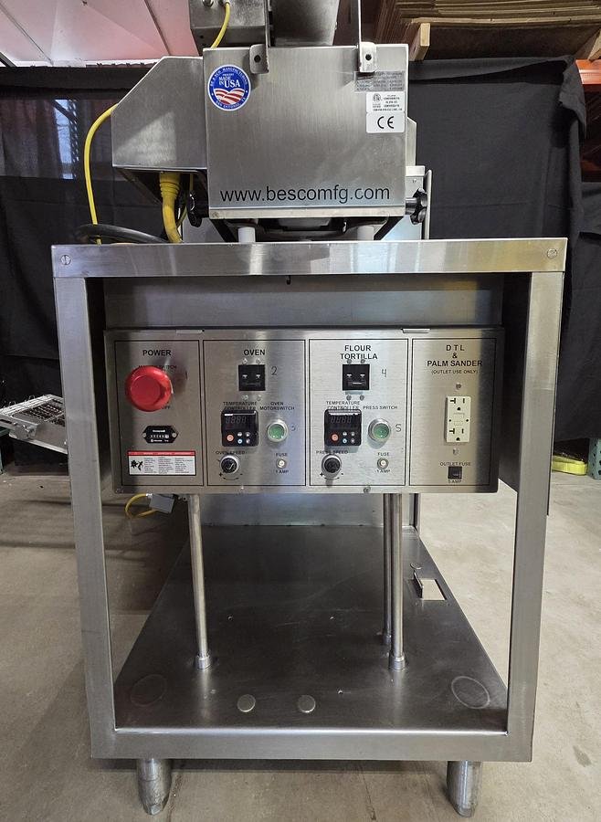 Used BE&SCO BETA 900 E Electric Tortilla Press and Oven Combo