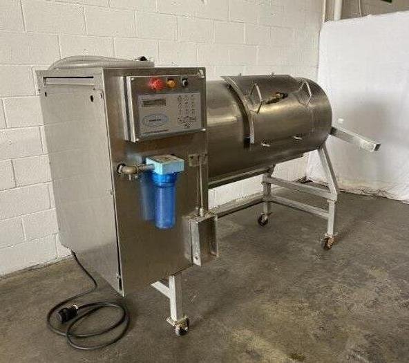 Used SIPROMAC 500 LB MEAT VACUUM TUMBLER