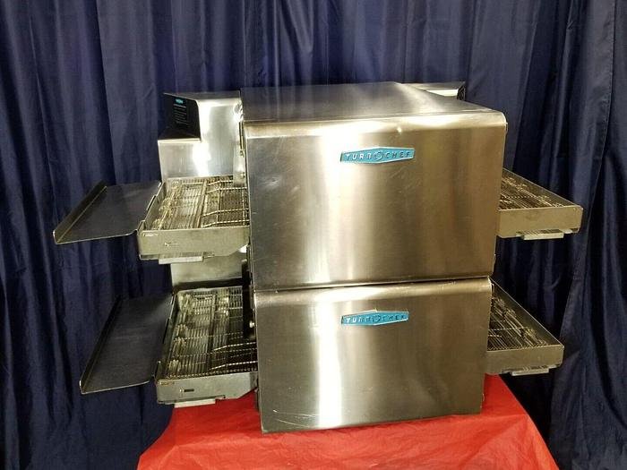 Used Very Nice DOUBLE TurboChef HHC 1618 Ventless Conveyor Pizza Oven 1 PHASE Lincoln