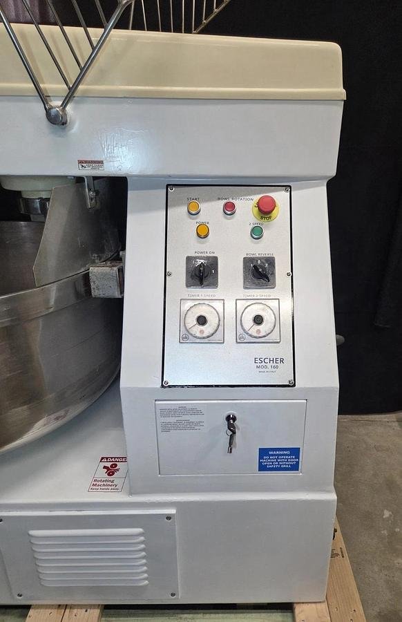 Used ESCHER 160 QUARTS Spiral Dough Mixer